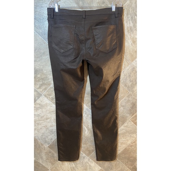 Ann Taylor Pants Women's 10 Brown Modern Slim Mid Rise Stretch - Picture 2 of 7